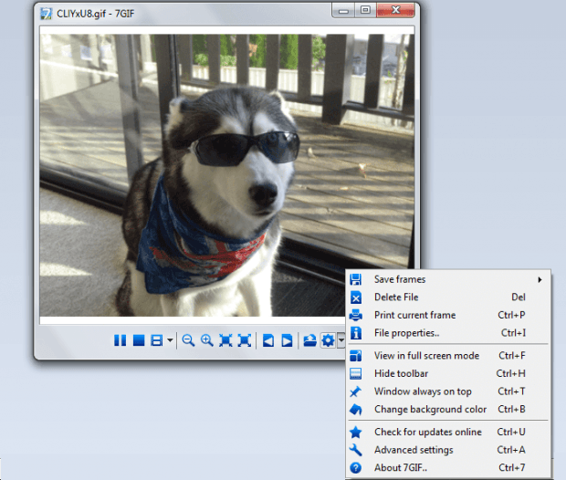 view animated GIFs in Windows b