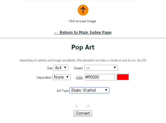 Create Pop Art Online c