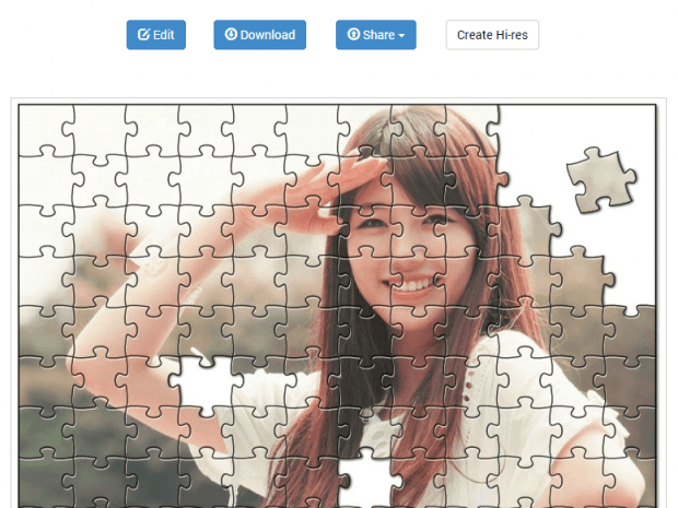 Create photo puzzles online c