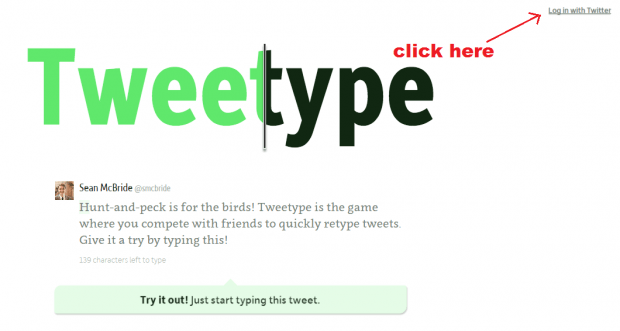 Improve typing speed with Tweetype