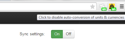 automatically convert currency and units in Chrome d