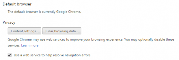 disable geolocation in Chrome c