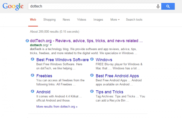 show favicons on Google Search Results