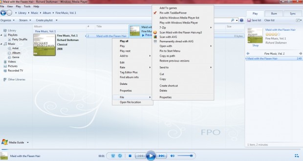 How to open the Explorer context menu in Windows Media Player [Tip ...