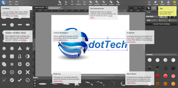 create vector logo in Chrome d