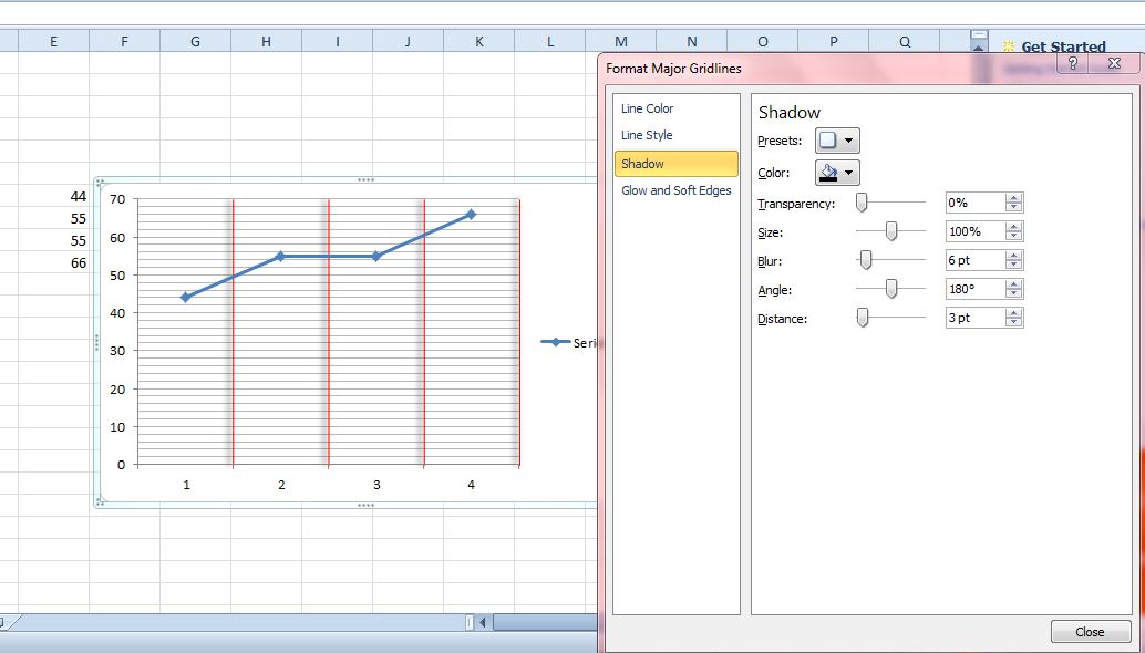 Excel Graph Vertical Grid Lines Tableau Unhide Axis