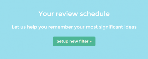 review and remember notes in Evernote