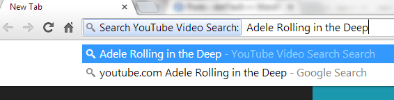 search YouTube from address bar in Chrome c