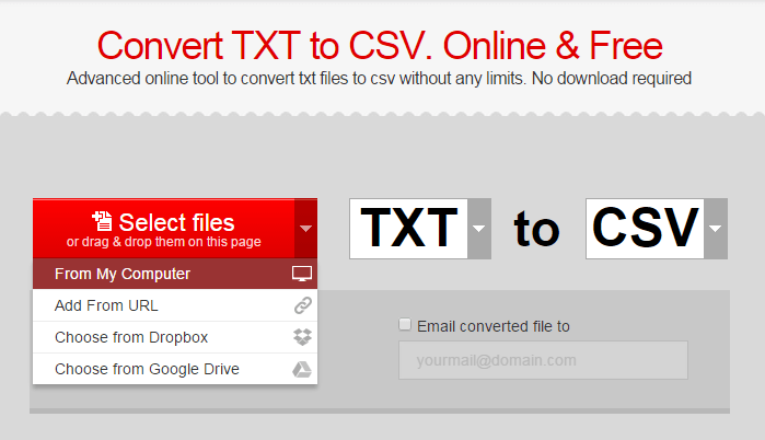 How To Convert TXT Files To CSV Online Tip DotTech