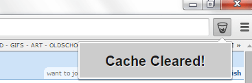 easily clear cache in Chrome c