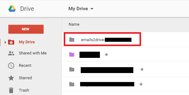 emails to Google Drive e