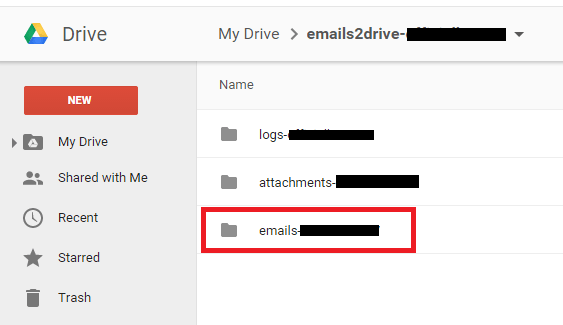 emails to Google Drive f