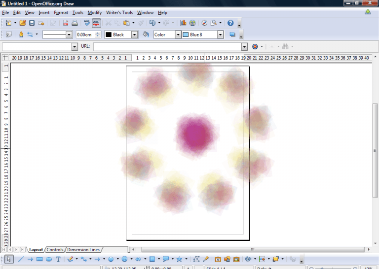how to make a circle in openoffice drawing