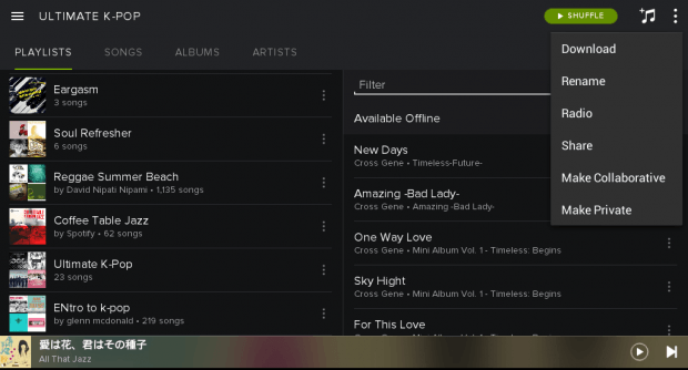 make collaborative playlists Spotify