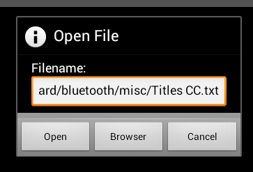 view TXT file in Android d