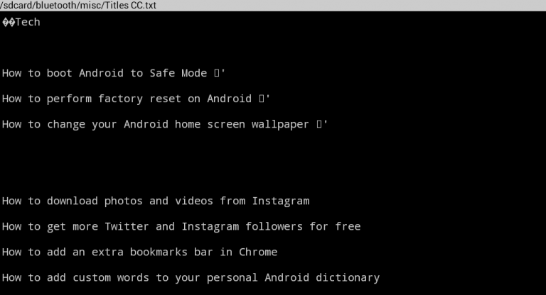 How to open and read TXT files in Android [Tip] | dotTech