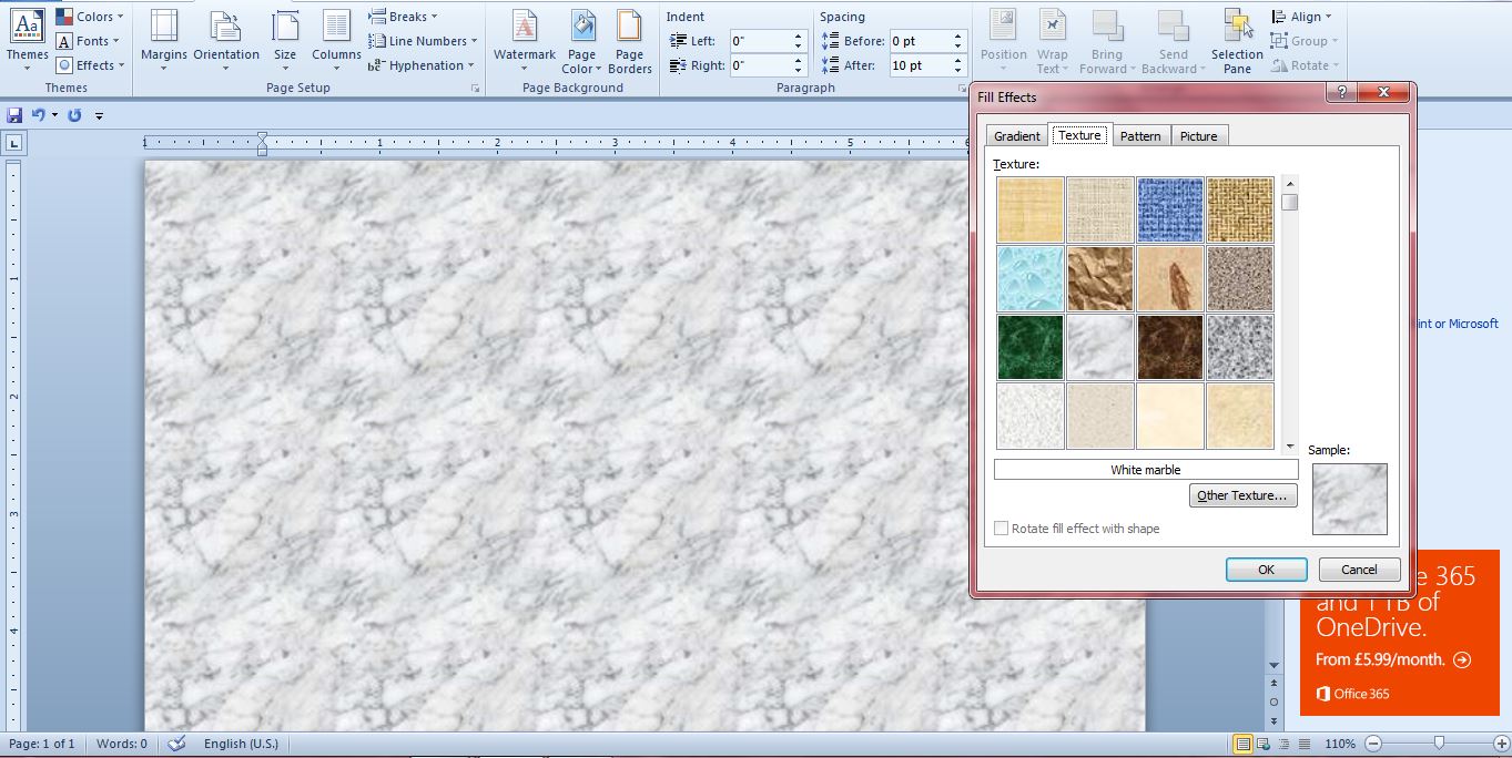 How to use colors, fill effects and image backgrounds in Word documents