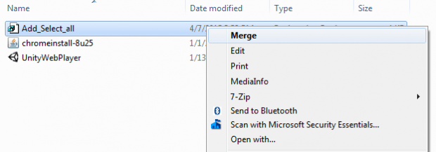 Add select all to Windows context menu