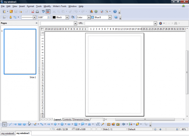 OpenOffice tabs