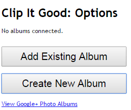 send web photos directly to Google Plus Albums