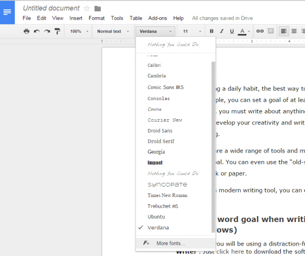 upload font to google docs