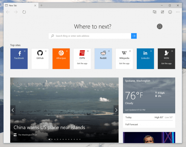 How to customize Microsoft Edge’s new tab page in Windows 10 [Tip ...