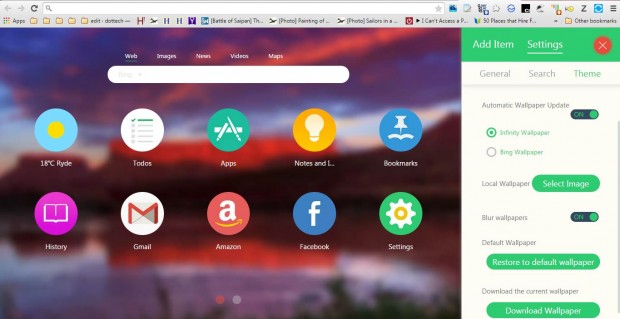 infinity new tab4