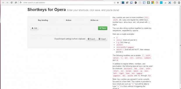 opera shortkeys2
