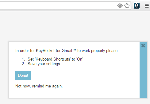 KeyRocket for Gmail Chrome