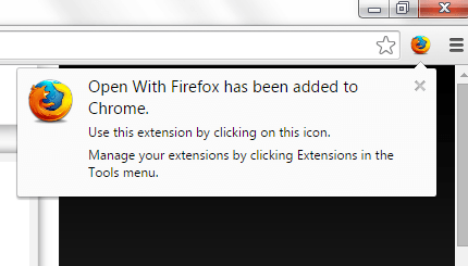 Open page with Firefox