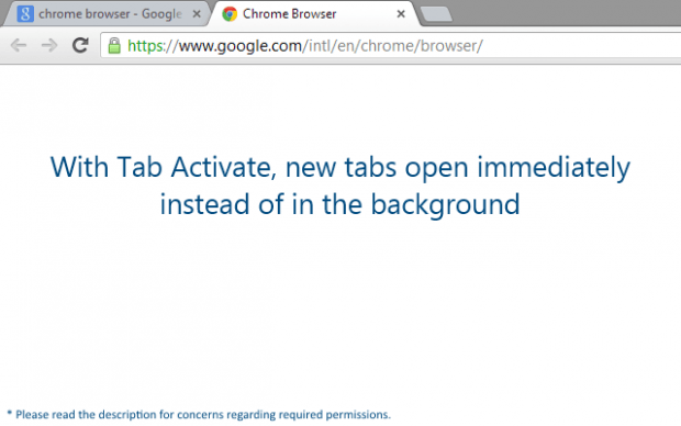 Tab Activate for Chrome