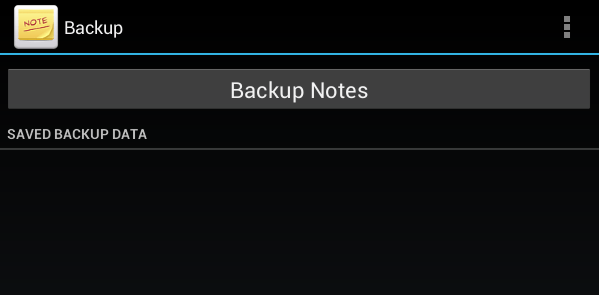 back up and restore data ColorNote c