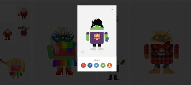 custom Android mascot d