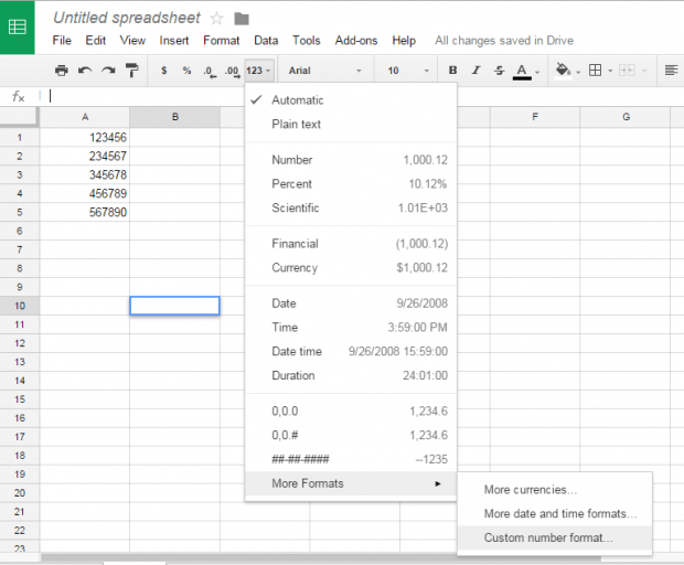 How To Use Custom Number Format In Google Sheets Tip DotTech