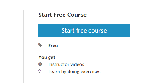 start free Udacity course