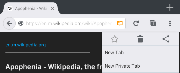 switch to Reader View Firefox Android c