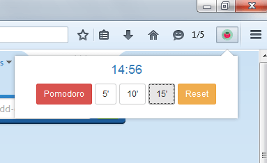 Pomodoro Timer to Firefox