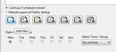 automatically open pages at specific days Firefox b