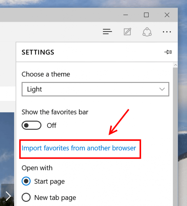 microsoft edge android import bookmarks