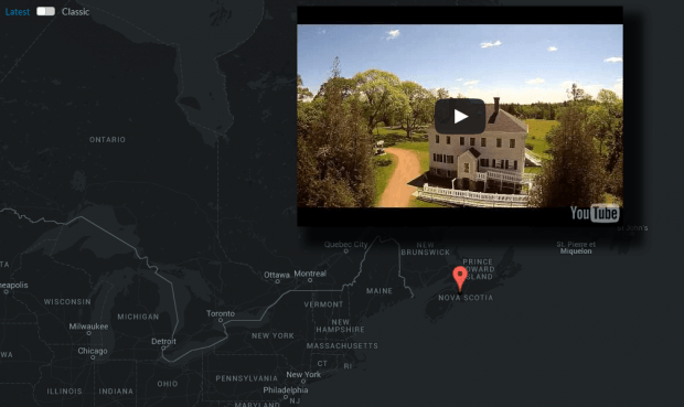 explore YouTube using a map