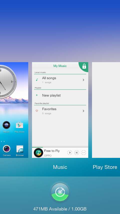 lock background apps Oppo Joy 3