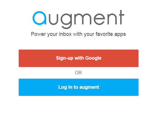 log in with Augment