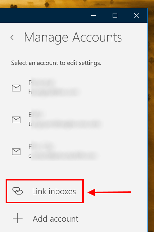 windows 10 email app view all inboxes