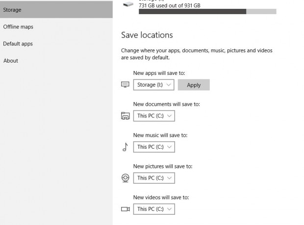 Windows 10 Save Locations