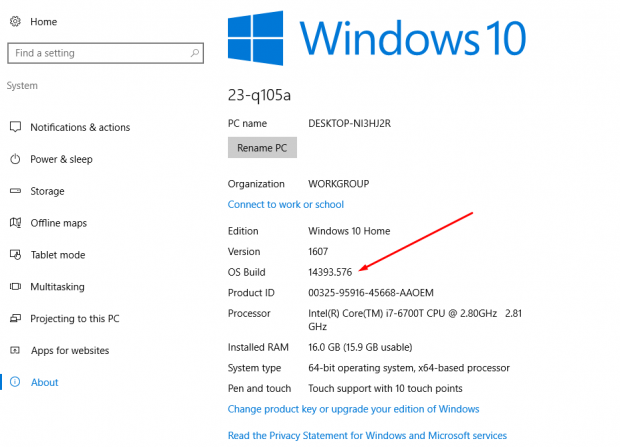 How To Find Out Windows 10 Build Number In 5 Ways Next Of Windows - www ...