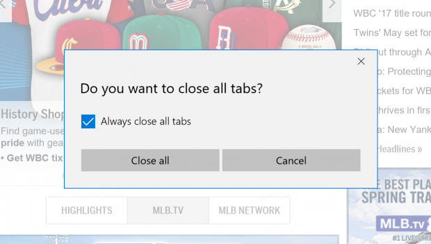 How To Enable “Do You Want To Close All Tabs?” Prompt In Microsoft Edge ...