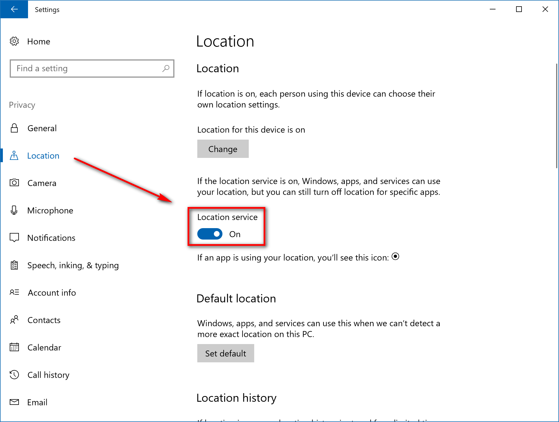 How to turn on/off location services in Windows 10 [Tip] dotTech
