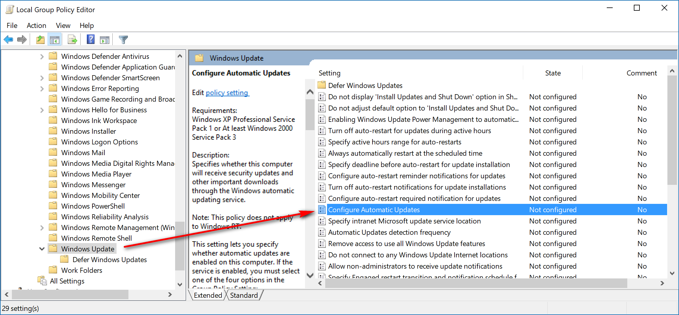 How To Enable Or Disable Automatic Updates For Windows Update In